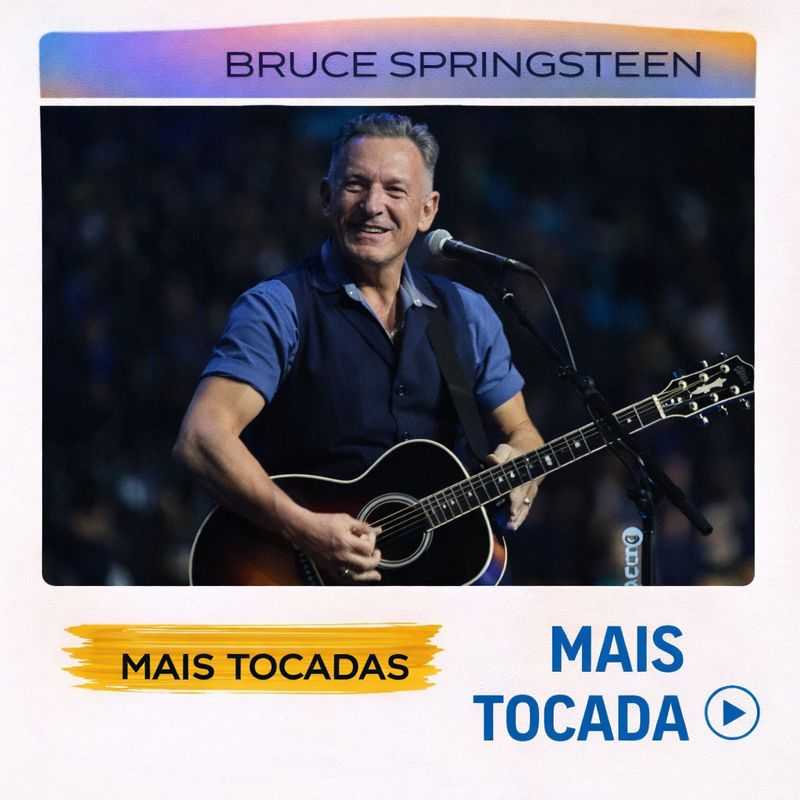 Bruce Springsteen – Mais Tocadas 🎵 (Atualizado em 3 de fevereiro de 2026)