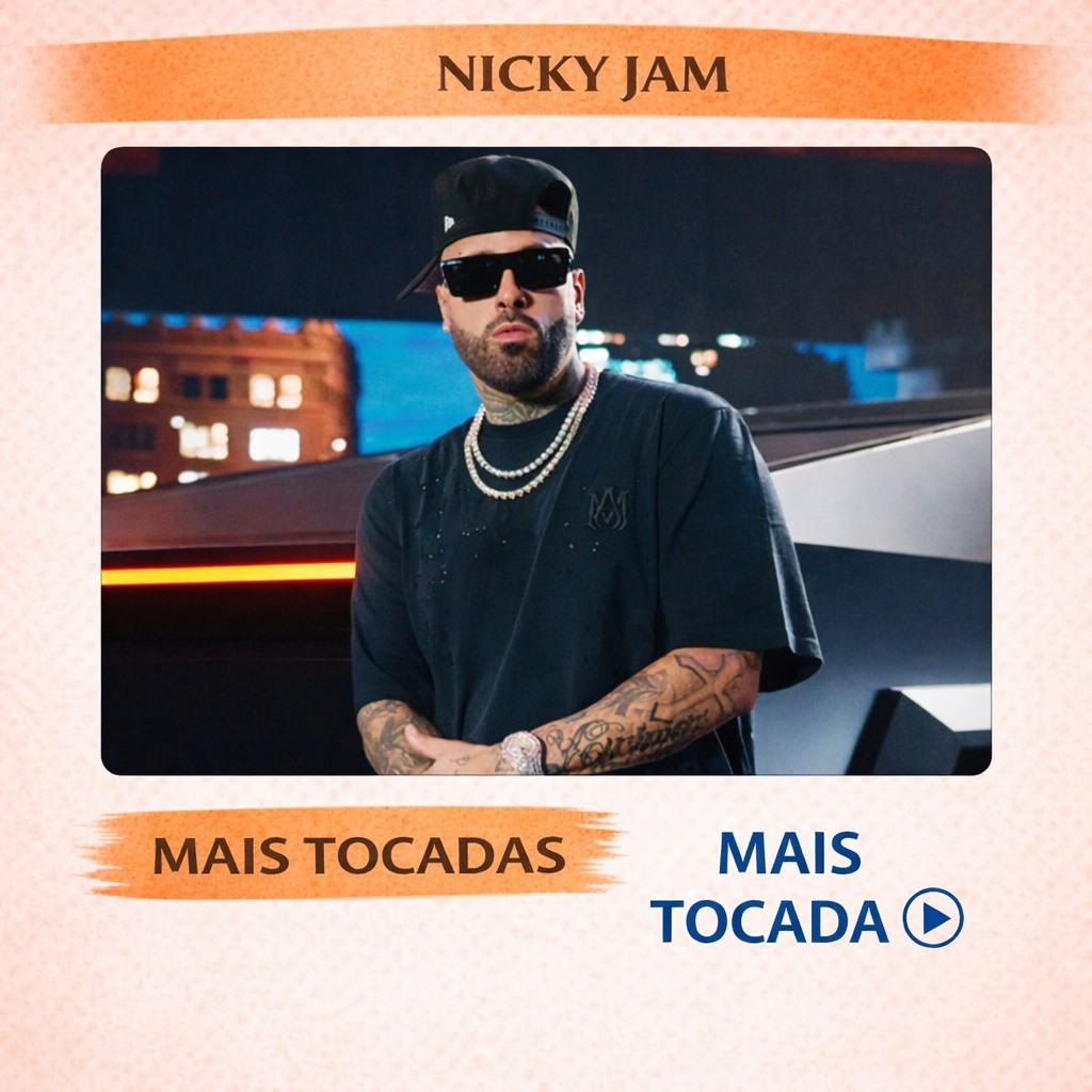 Nicky Jam – Mais Tocadas 🎵