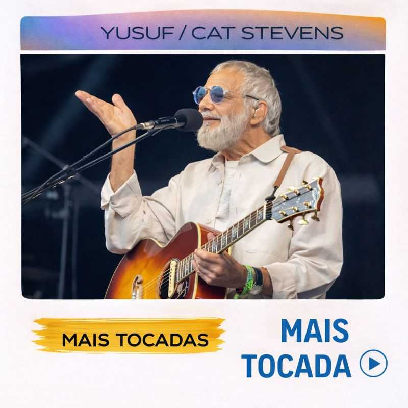 Yusuf / Cat Stevens – Mais Tocadas 🎵 (Atualizado em 3 de fevereiro de 2026)