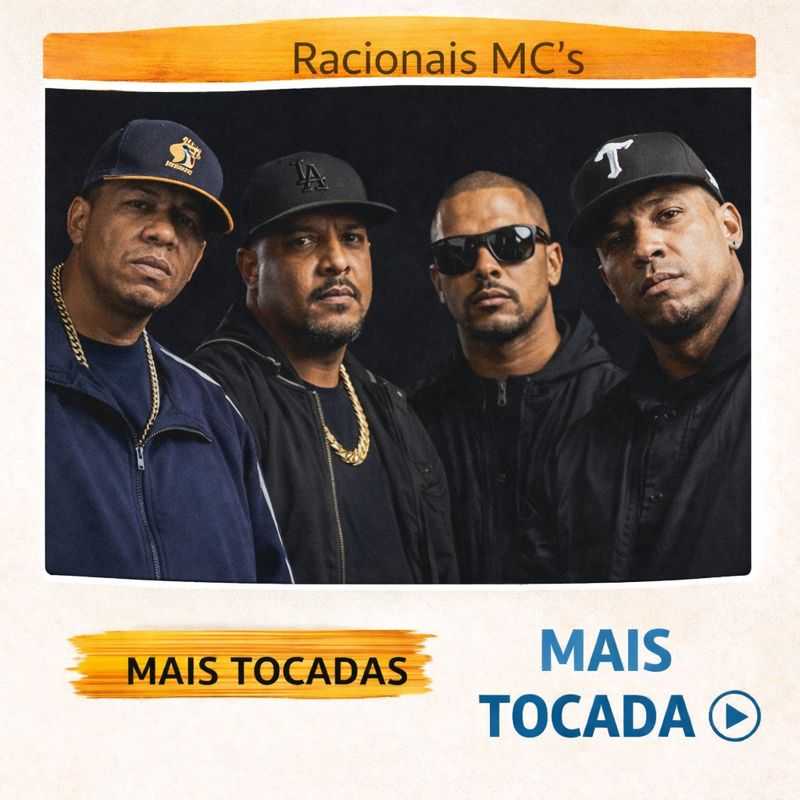 Racionais MC’s – Mais Tocadas 🎵 (Atualizado em 02/02/2026)