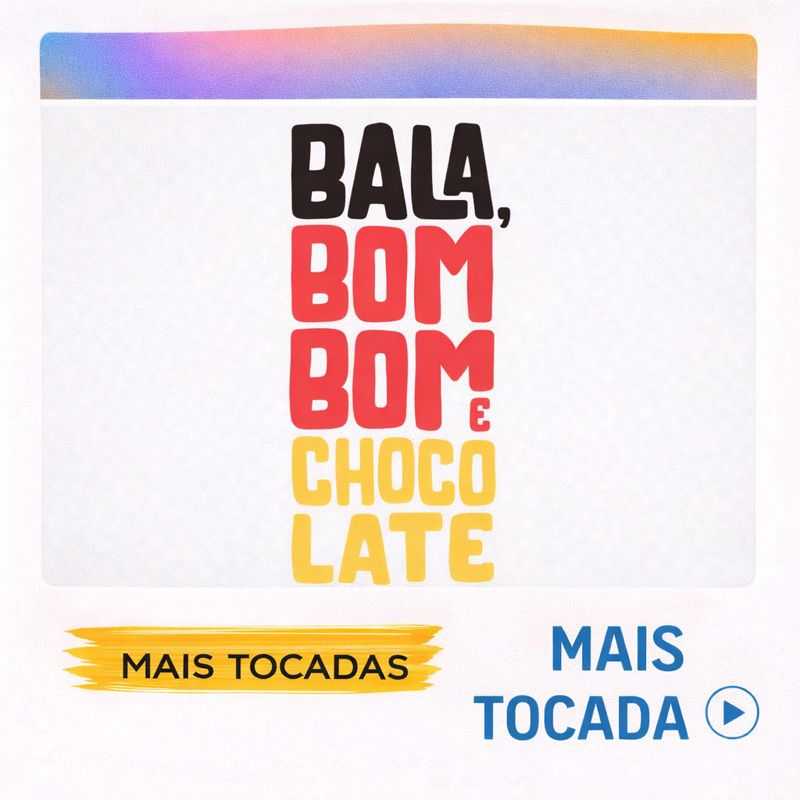 Bala, Bombom e Chocolate – Mais Tocadas 🎵 (Atualizado em 3 de fevereiro de 2026)
