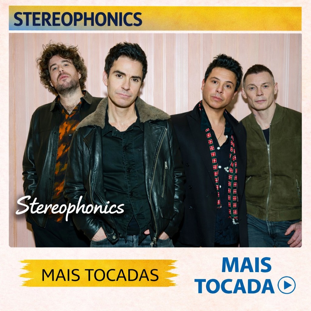 Stereophonics – Mais Tocadas 🎵 (Atualizado em 04/03/2026)
