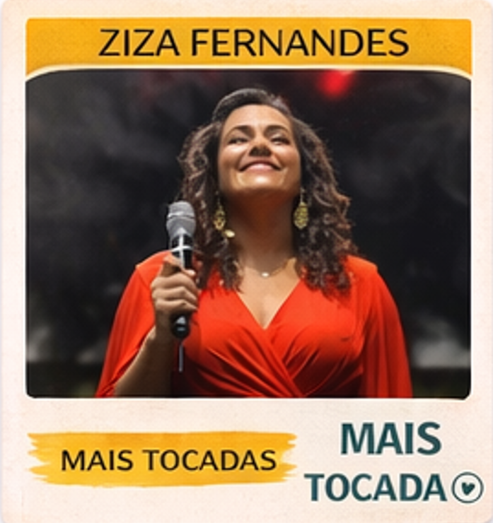 Ziza Fernandes – Mais Tocadas 🎵 (Atualizado em 13/03/2026)