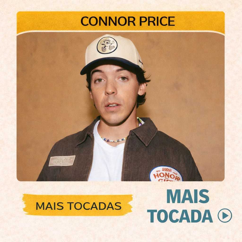 Connor Price – Mais Tocadas 🎵 (Atualizado em 12/03/2026)
