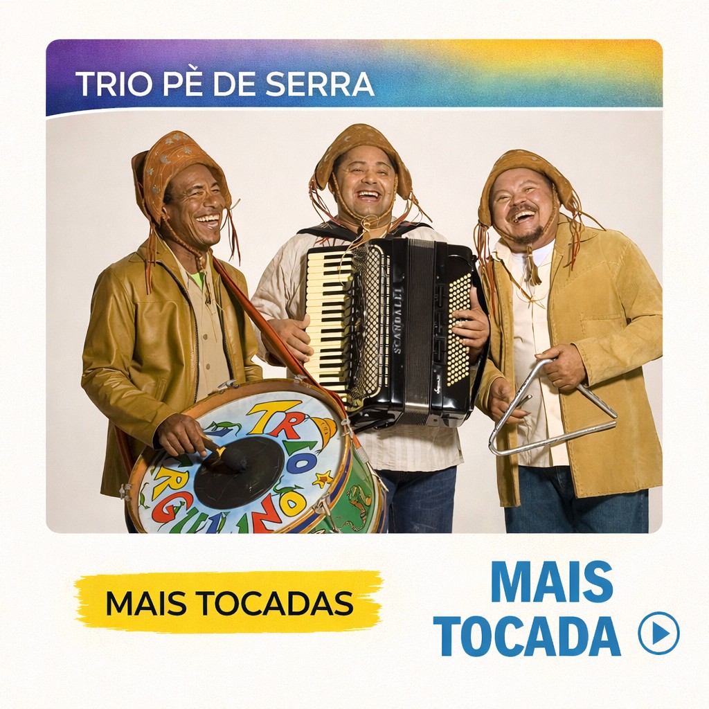 Trio Pé de Serra – Mais Tocadas 🎵 (Atualizado em 04/03/2026)